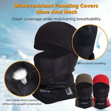 Face Mask Ski Mask Winter Cap Fleece Balaclava Beanie Hat Hood Tactical Warm Men