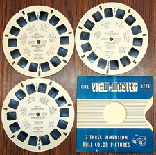 View-Master Disneyland Main Street U.S.A. 3-Reel Set 851-A/B/C w/ Sleeve