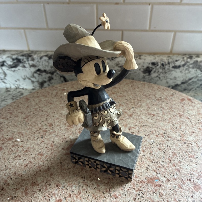Vintage Jim Shore & Disney Cowgirl On The Rangers 6" Retro Minie House Figurine