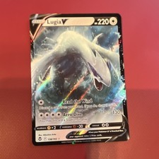 pokemon tcg silver tempest 138 195 lugia v card - 138/195 Ultra Rare Colorless Aero Dive (130) You may discard a Stadium in play 2022 Pokemon Sword & Shield