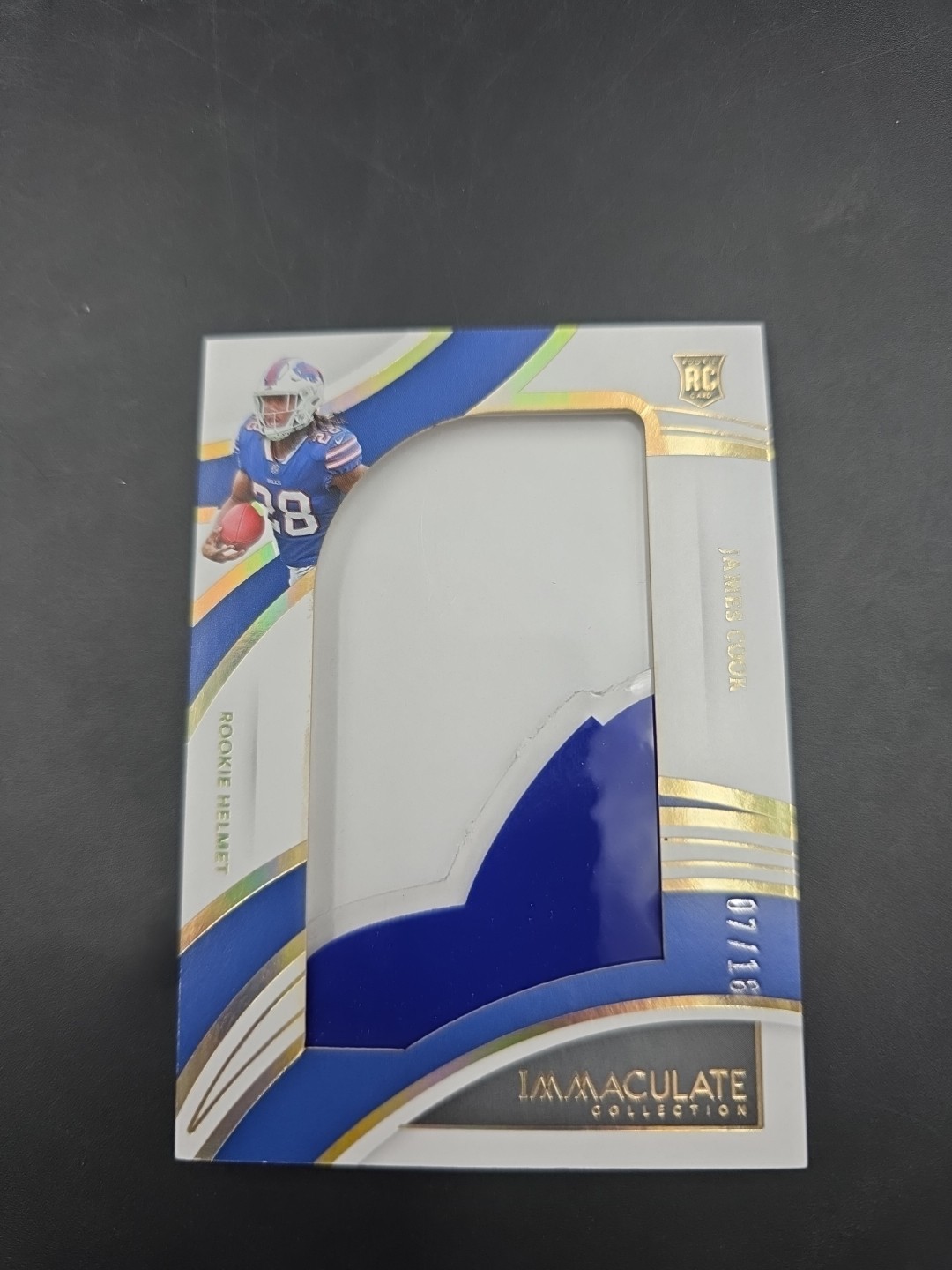 James Cook Panini Immaculate Collection Rookie Helmet Team Logos #HTLJCO Base