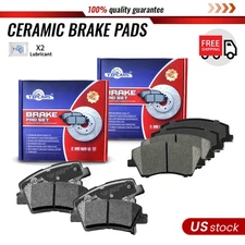Front and Rear Ceramic Brake Pads for Hyundai Elantra 2017 2018 2019 2020