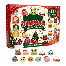 2026 Christmas SquishiesAdvent Calendar Fun 24 Days Dumpling Toys Kids Xmas Gift