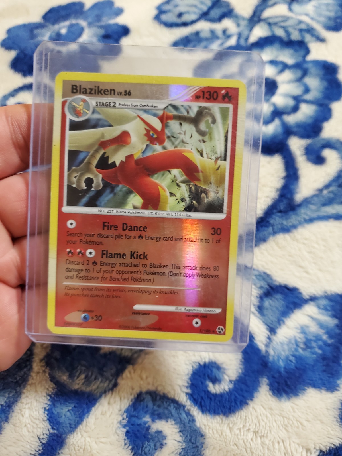 Blaziken 1/106 Reverse Holo Rare Diamond & Pearl Great Encounters Card LP