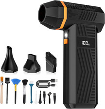 Soplador aire electrico 180000rpm recargable 5000mAh 4 velocidades pantalla led