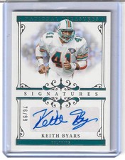 KEITH BYARS 2025 PANINI NATIONAL TREASURES #SIG-KBS SIGNATURES AUTO 76/99