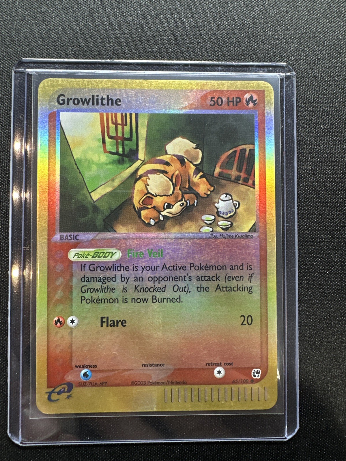 Pokémon TCG - Growlithe - EX Sandstorm 65/100 - Reverse Holo - NM