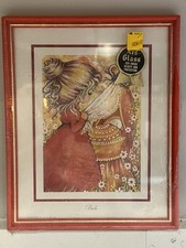 Vintage 1974 Lee Dubin Birth Print Framed Decorative Art Scafa Tornabene 7205J