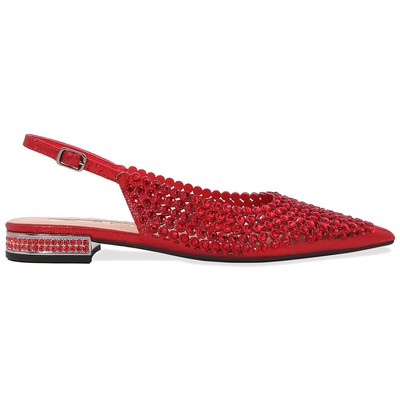 Lady Couture 0.75  Heel Emmy Flats in Red