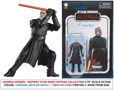 Star Wars Vintage Coll. 3.75 Figure Ahsoka Baylan Skoll - NR New on Card 2025