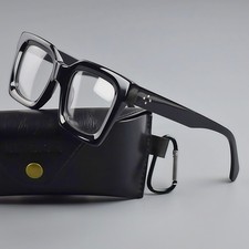 Large Square Eyeglasses Frame Thick Fashion Classic Acetate Men Women Glasses