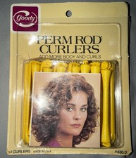 Vtg. Goody Perm Rod Rollers Curlers 1982 NOS 430/2