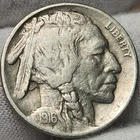 1916-P Buffalo Nickel, XF, Full Horn, Great For Albums, Buff-1611