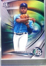 2022 Bowman Platinum Ryan Spikes #TOP-84 Rays Top Prospects