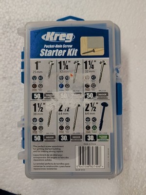 Kreg Pocket-Hole Screw Starter Kit SK04 Kreg SK04 647096807498 Steel