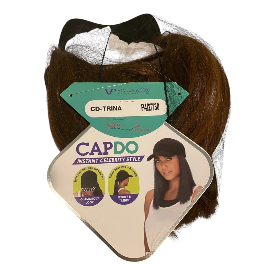 Gorra de béisbol Peluca Trina de Vivica A Fox Sintético Pelo Locs Mujeres Adolescentes Nueva con Etiquetas  Foto 4 de 4