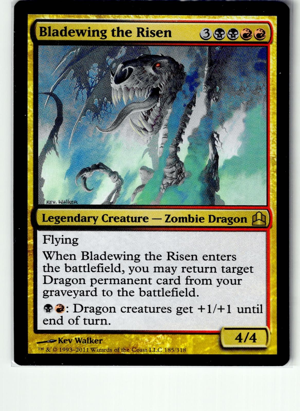 Bladewing the Risen 185 Rare Commander Magic: The Gathering Lightly Played