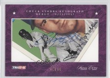 2008 TRISTAR Signa Cuts Cut Hidden Treasures Purple 14/14 Chuck Stobbs Auto 0b2