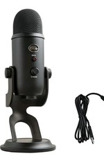 Blue Yeti Microphone Professional Multi-Pattern USB Condenser - Blackout