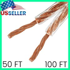Speaker Wire 16 Gauge Two Conductor Home Theater Car Audio Cable LOT