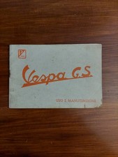 PIAGGIO VESPA GS  – Libretto Manuale uso e manutenzione ORIGINALE 1957 italiano