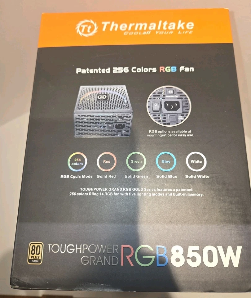 Thermaltake Toughpower Grand RGB 850W 80+ Gold Fully Modular ATX PSU - Image 2 of 4