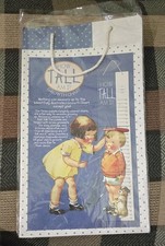 Vintage "How Tall Are You?" Growth Chart Hanging Gallery Graphics Made in USA
