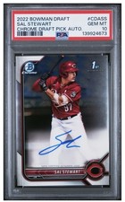 2022 Bowman Chrome Draft  Sal Stewart 1st Bowman Auto PSA 10 