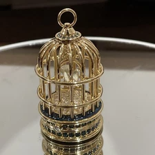 ESTEE LAUDER Gilded Bird Cage Solid Perfume Compact 