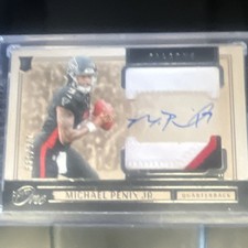 Panini 2024 One Football Michael Penix Jr. #32 Falcons Auto Mem Card