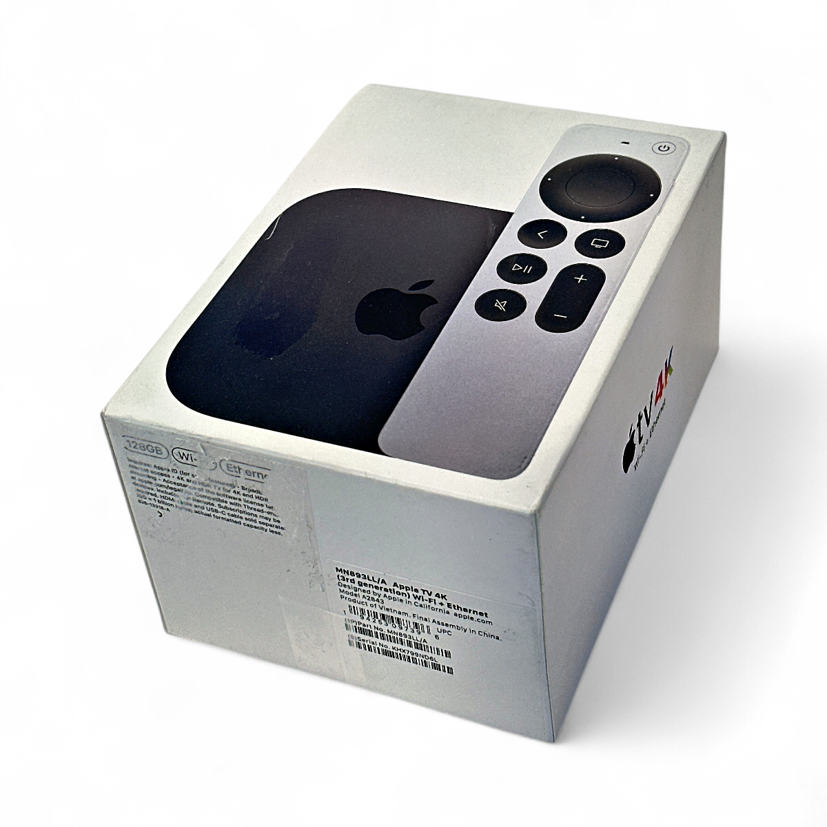 Apple TV 4K 第3世代　128GB Wi-Fi + Ethernet Apple TV 4K Wi-Fi + Ethernet Streaming Media Player, 128GB, Black