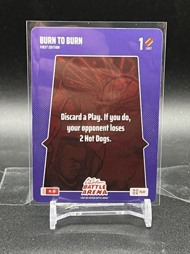 2026 Bo Jackson Battle Arena BURN TO BURN #PL-39 Play Card SP 1st Edition