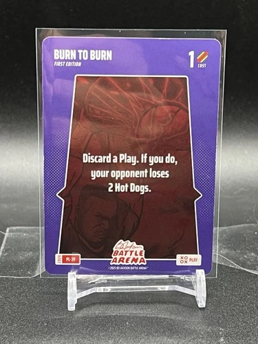 2026 Bo Jackson Battle Arena BURN TO BURN #PL-39 Play Card SP 1st Edition
