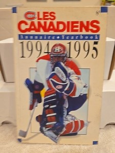 1994-95 MONTREAL CANADIENS MEDIA GUIDE YEARBOOK 1995 Patrick Roy