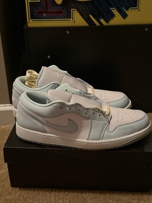 Jordan Air Jordan 1 Low SE Glacier Blue Sea Glass Summit White Leather Men