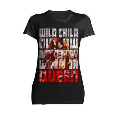 Red Sonja Poster Redhead Wild Child Warrior Queen Festival Damen T-Shirt
