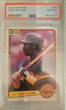 1983 DONRUSS #598 TONY GWYNN RC PADRES HOF PSA 10