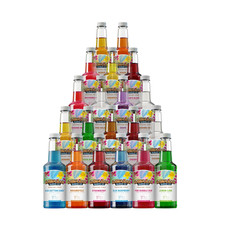 Hawaiian Shaved Ice Syrup 20 Pack 16oz Bottles Assorted Snow Cone Flavors