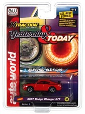 AUTO WORLD Yesterday Today SC384 R4 SR A Slot Car 2007 Dodge Charger R/T Red