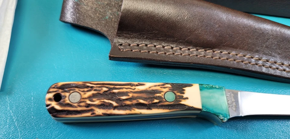 Cuchillo Schrade + 164 Uncle Henry de colección como nuevo EE. UU. + funda y caja NOS Schrade TR714 Foto 3 de 4