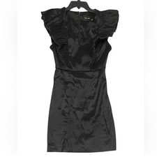 Do + Be Ruffle Black Mini Cocktail Dress Size Small
