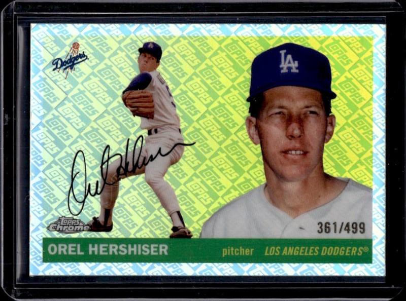 2025 Topps Chrome Platinum Orel Hershiser Refractor #/499 Dodgers
