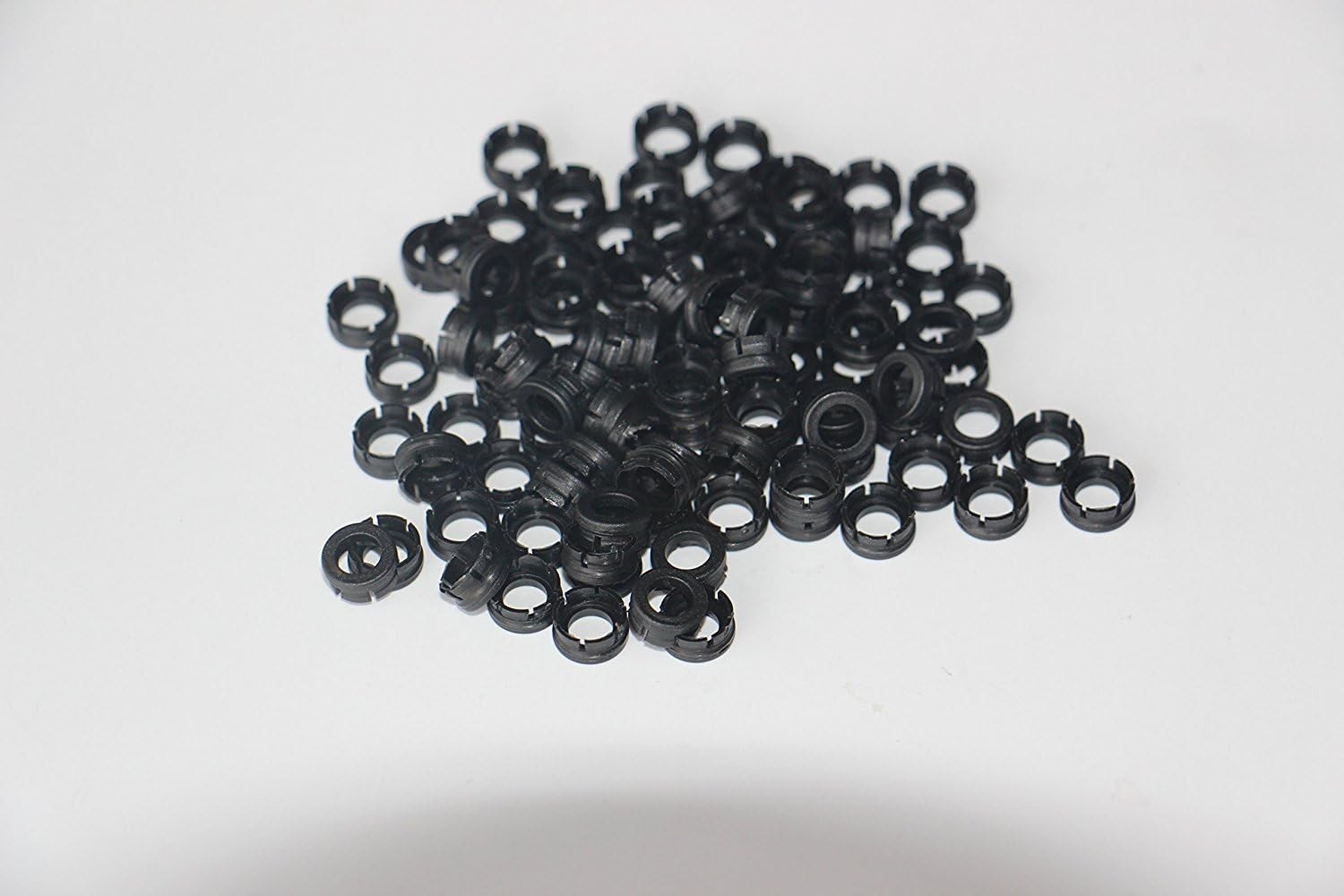 e5e10 100 PCS High Performance Replacement Shock 100pcs Collar, Black 