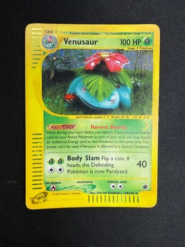 Pokemon Venusaur 30/165 Expedition Rare Holo Unlimited Wizards ENG Vintage Cards