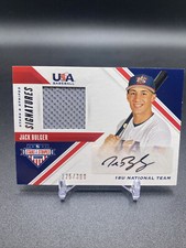 2020 USA Baseball Stars and Stripes Material Signatures #35 Jack Bulger 325/399