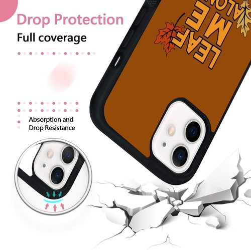 Anti scratch Cover For iPhone SE XS XR Max 5 6 7 8 Plus autumn leaf me alone - Picture 20 of 25