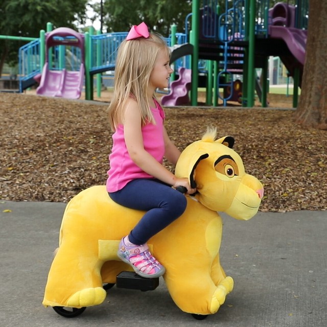 6 Volt Lion King Cub Simba Plush Ride On by Dynacraft with Jungle Den 8805-16 | eBay