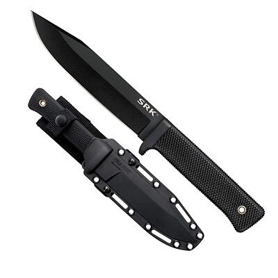 Cold Steel SRK 6'' SK-5 Clip Point Razor-Sharp Blade 4.75'' Durable Kray-Ex Han...