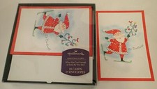 Vintage Hallmark CHRISTMAS GREETING CARDS SANTA  ENVELOPES