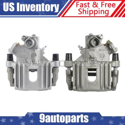 Pair Rear Disc Brake Calipers w/ Bracket For 2002 2003 Mini Cooper
